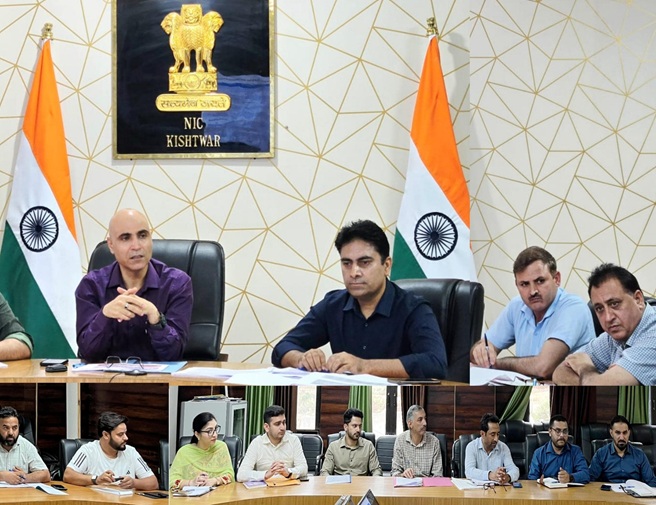 DC Kishtwar  directs to improve public service delivery and ensure efficient revenue administration 