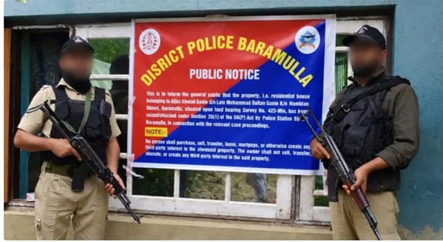 J&K Police attaches residential property under UAPA in terror-related case 