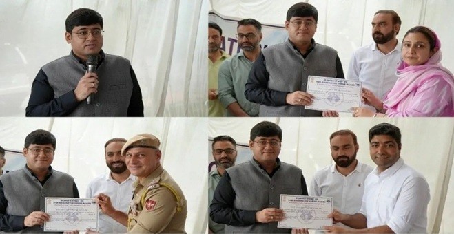 DC Ganderbal felicitates officers, officials for successful conduct of SANJY-2026 