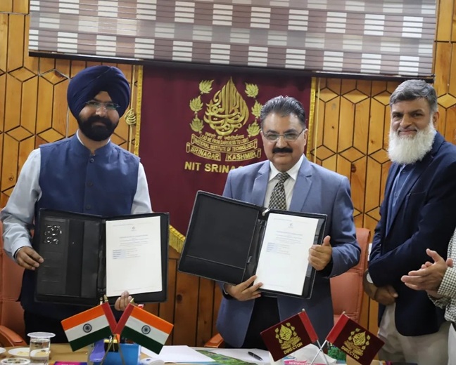 'NIT Srinagar, IIM Jammu, J&K Govt. sign tripartite MoU to boost startup ecosystem'