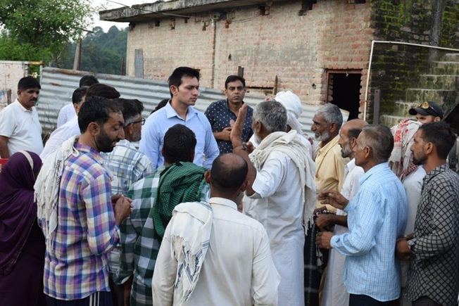 DC Jammu visits Surinsar area, hears public, directs resolutions