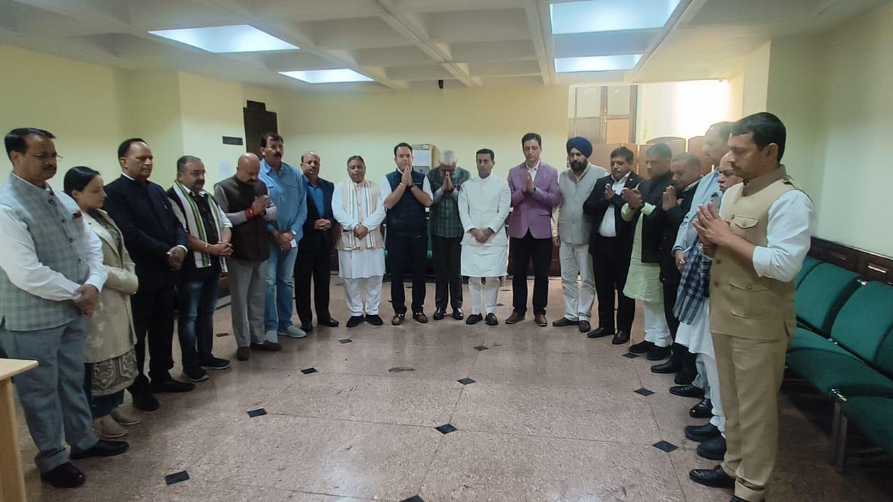 Legislative Group of BJP J&K expresses grief on demise of Wife of MLA Chander Prakash Ganga 