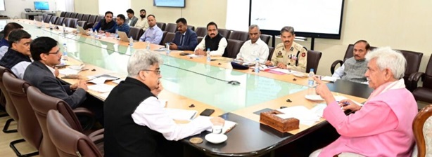 LG Manoj Sinha chairs meeting of Home Dept; focus on  implementation of new Criminal Laws 