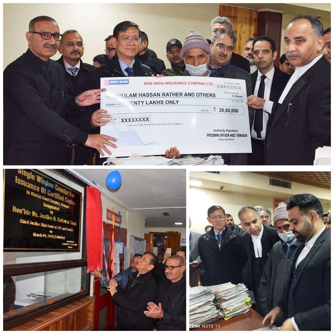 Chief Justice inaugurates first National Lok Adalat, E-seva kendras