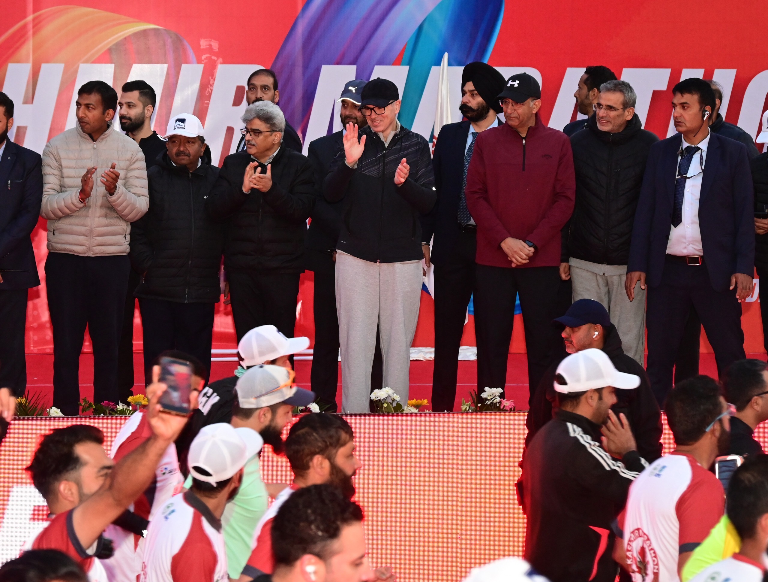 'CM Omar Abdullah flags off 3rd Kashmir Marathon'