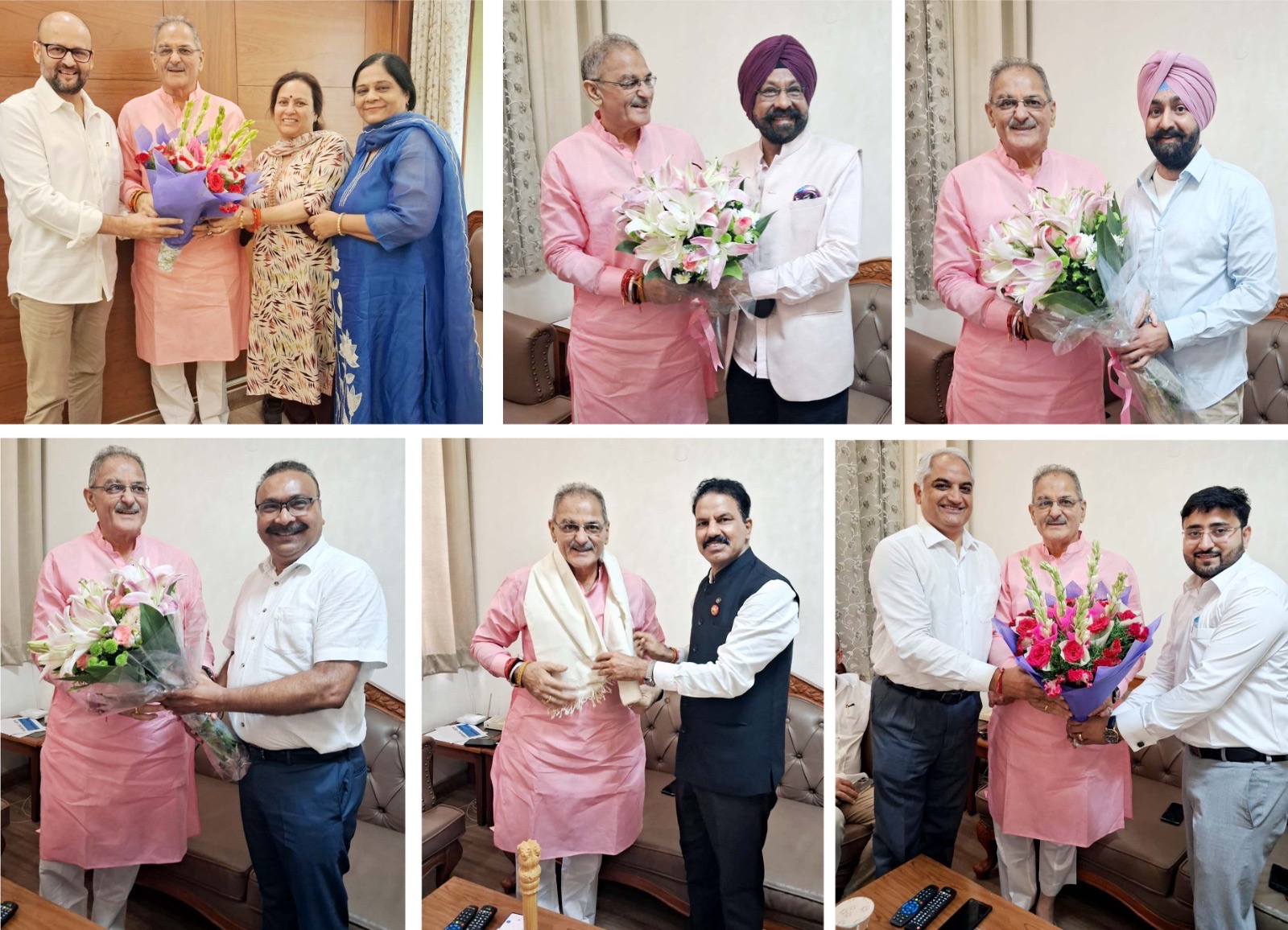 LG Ladakh Kavinder meets noted individuals in New Delhi 