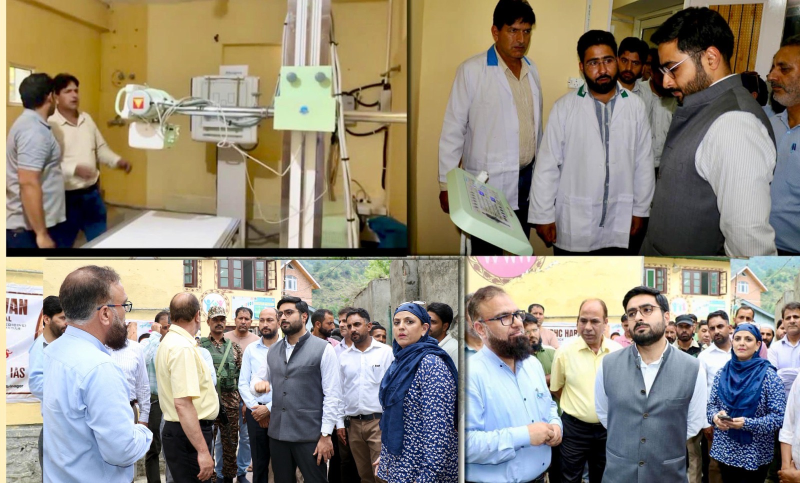 DC Srinagar visits UPHCs of Nishat & Harwan, inspects upgradation works