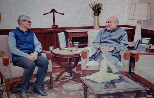 CM Omar Abdullah meets Home Minister Amit Shah 