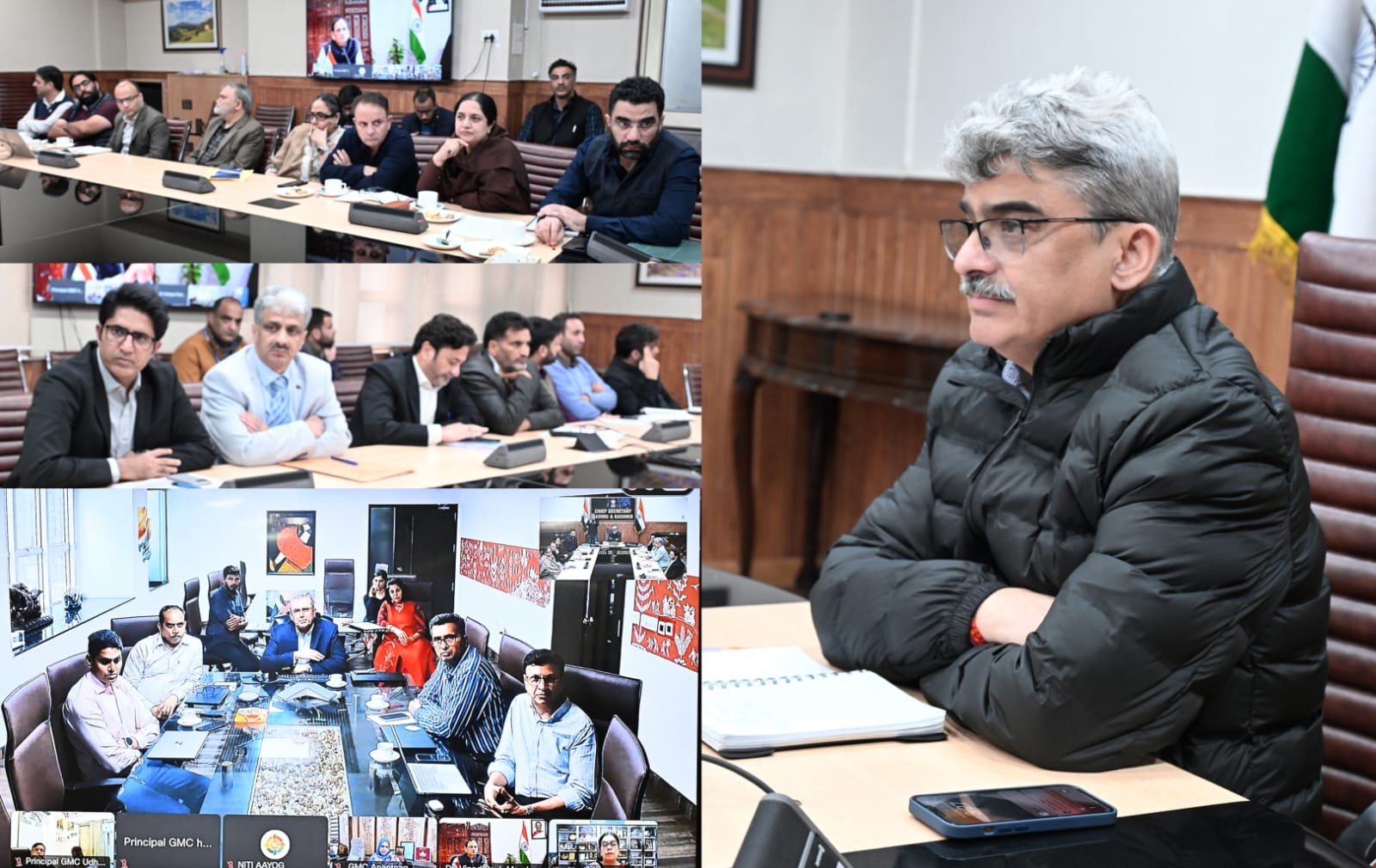 CS, NITI Aayog discusses modalities for establishing Tele-ICU network across J&K