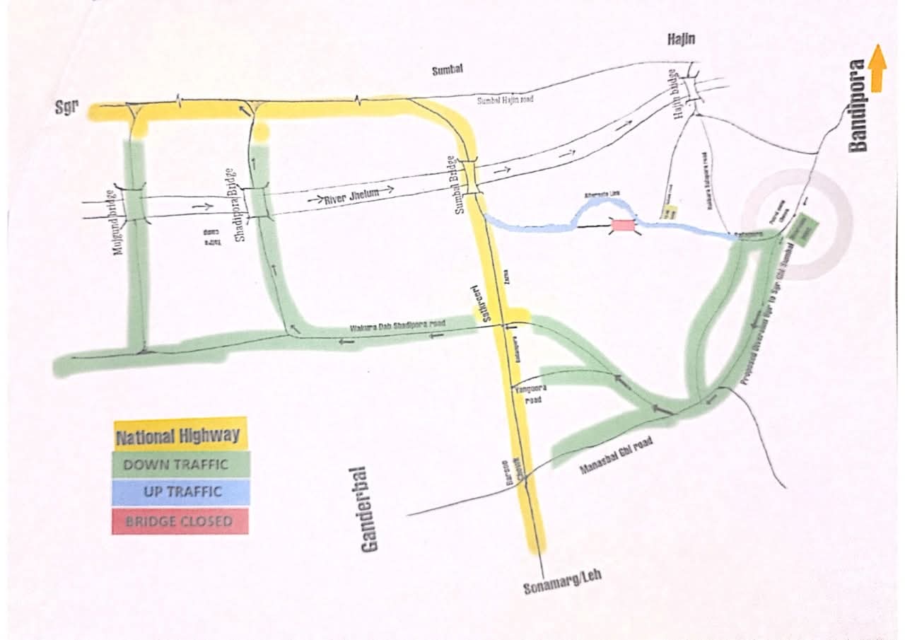 J&K: Administration orders Closure of Bridge  due to Structural Instability