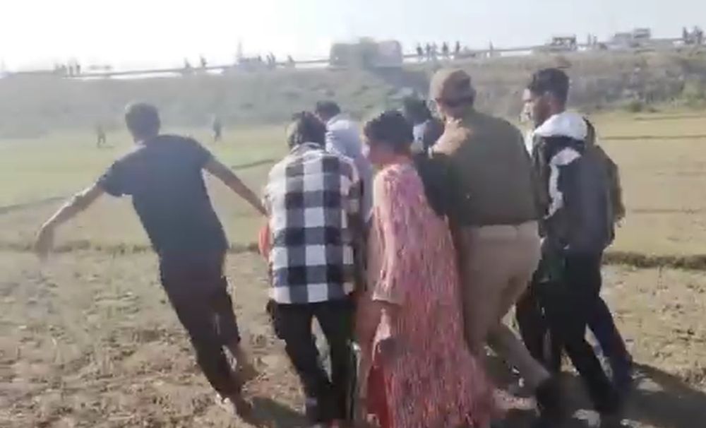 Man set on fire on Ring Road Jammu