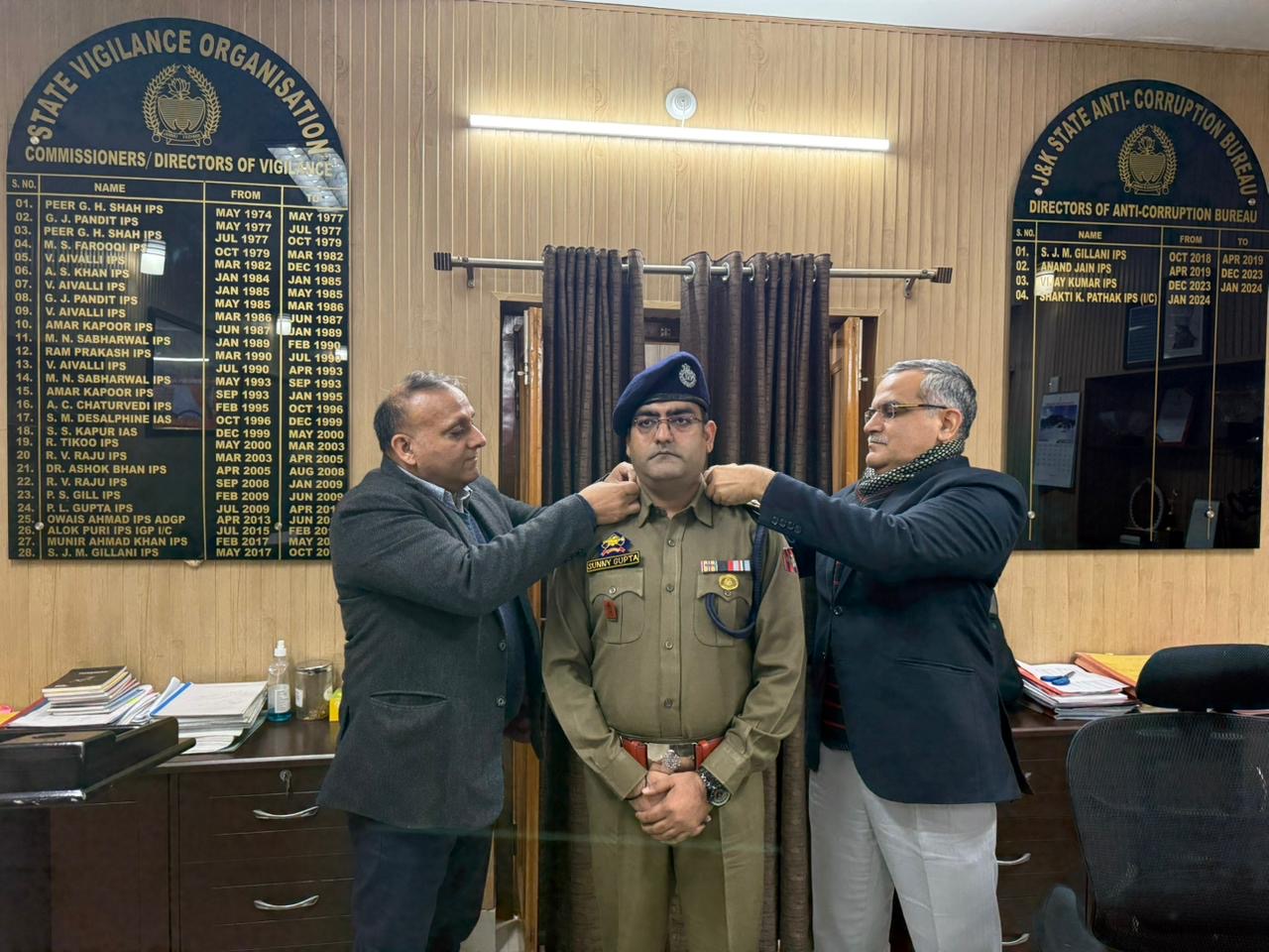 Director ACB , DIG ACB pinned SP rank to Sunny Gupta