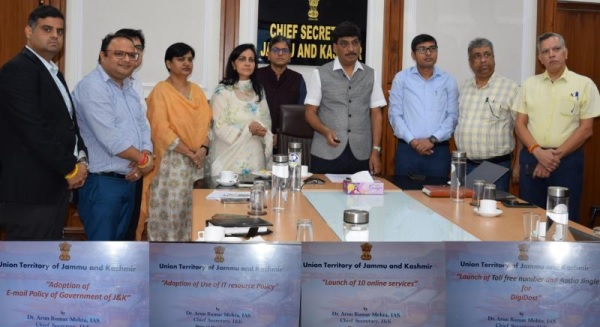 Chief Secretary J&K launches Digi Dost Toll-Free Number, Online Services, IT Policies