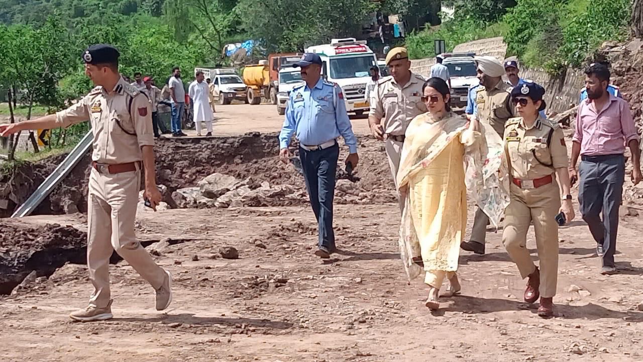 'DIG  , DC inspect restoration work in Udhampur '
