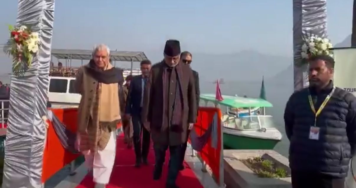 VP Radhakrishnan enjoys Shikara Ride on Dal Lake in Srinagar