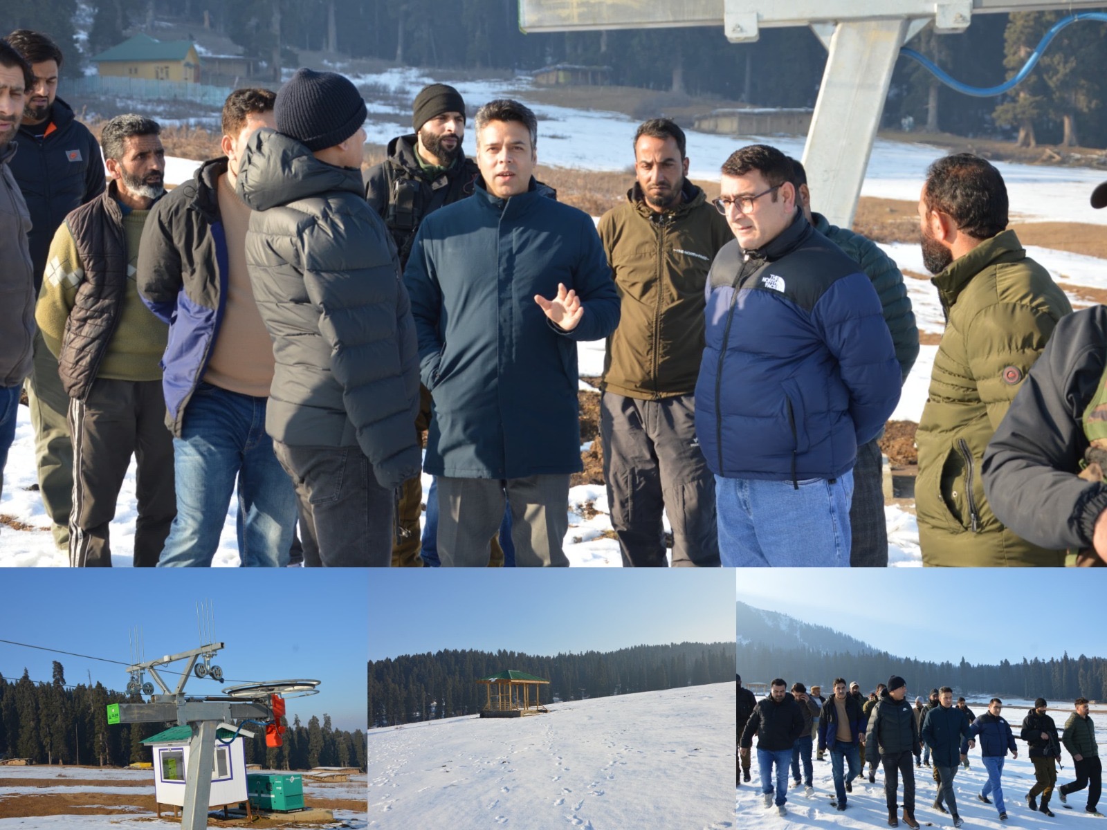 DC Budgam reviews Ski Infrastructure projects at Doodhpathri 