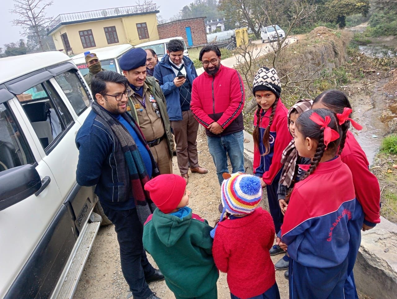 DC Samba visits far flung Panchayats ; Interacts with Students , Beneficiaries
