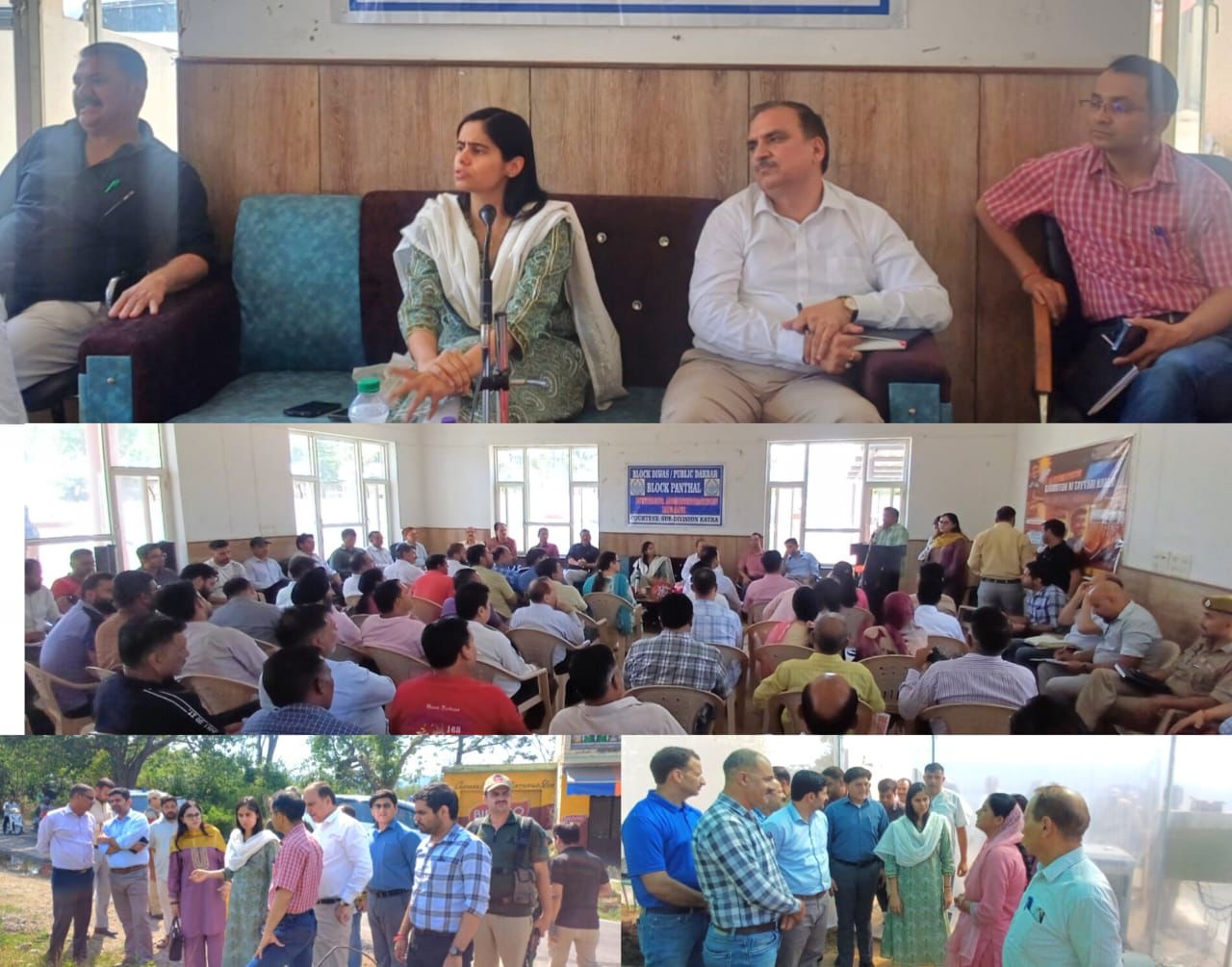 DC Reasi Holds Public Outreach Camp at Panthal, Inspects Developmental Works