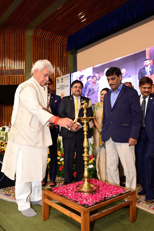 LG Manoj Sinha congratulates J&K State Taxes Department on signing MoU with ICAI