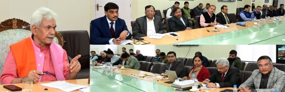 LG Manoj Sinha reviews performance, financial outlays & expenditures of Centrally Sponsored Schemes