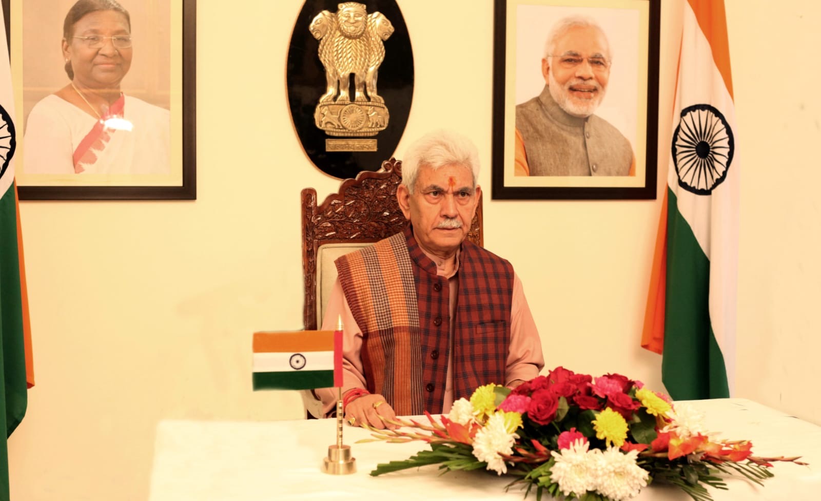 Lieutenant Governor Manoj Sinha's message on eve of Republic Day 
