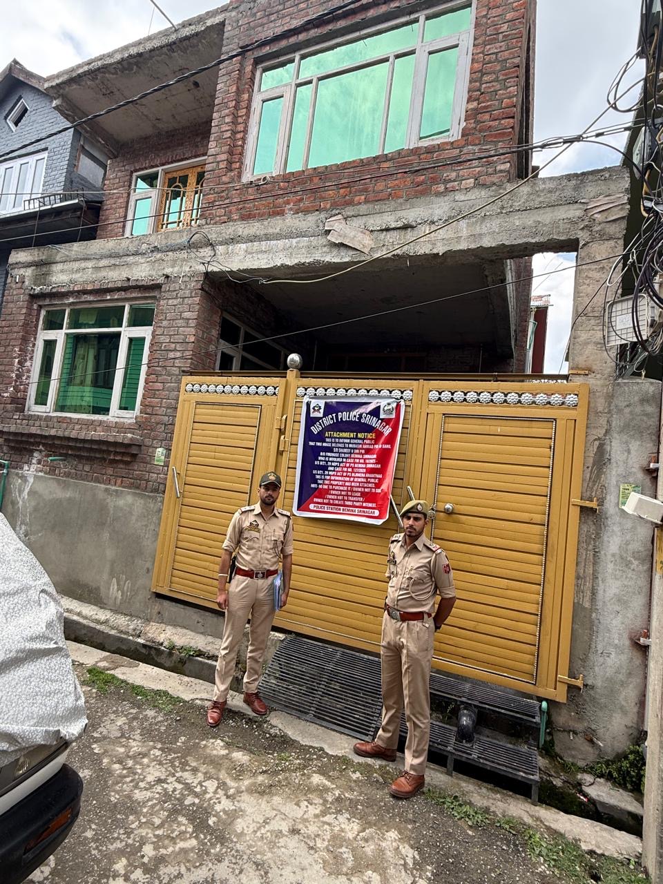 'Srinagar Police attaches Properties under NDPS Act '