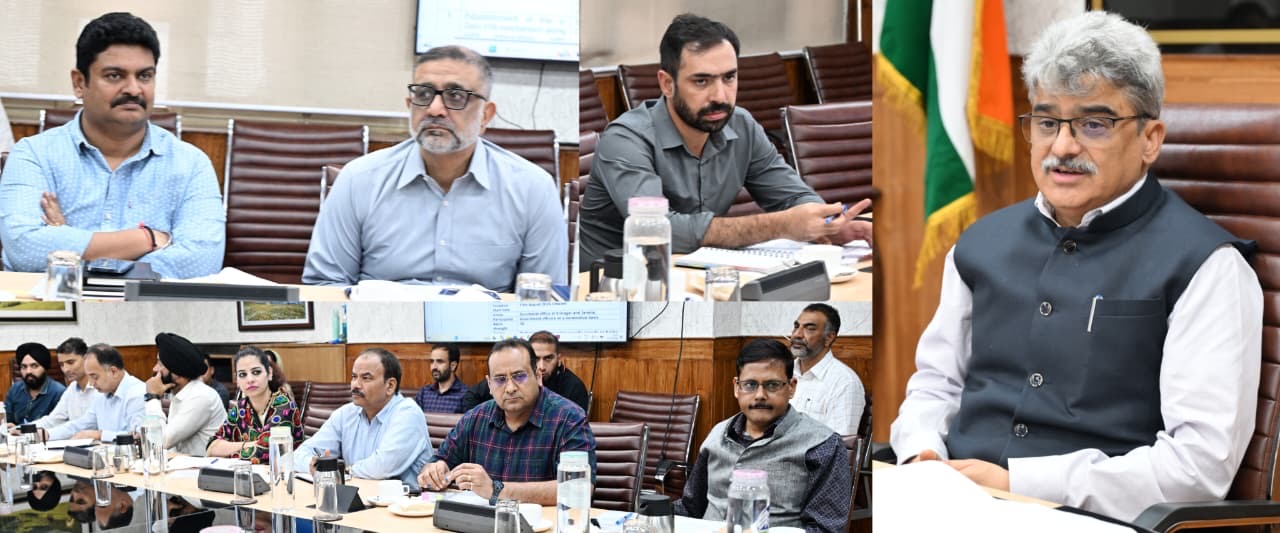 'CS J&K chairs meeting of Home Dept '