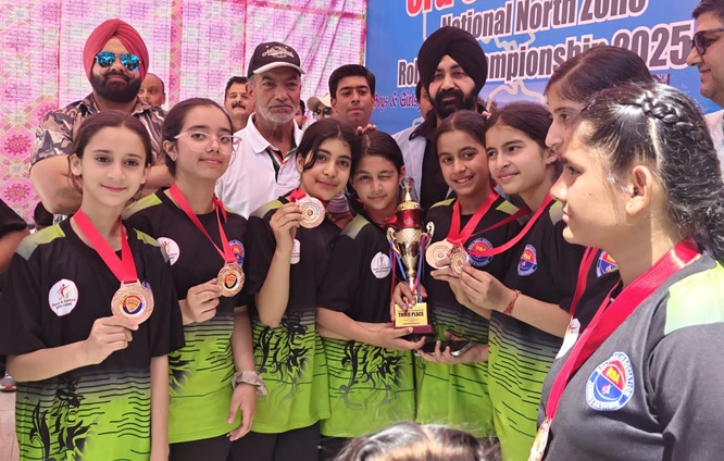 Students of DPS Jammu win Bronze medals in  3rd Sub-Junior National Roll Ball Championship 