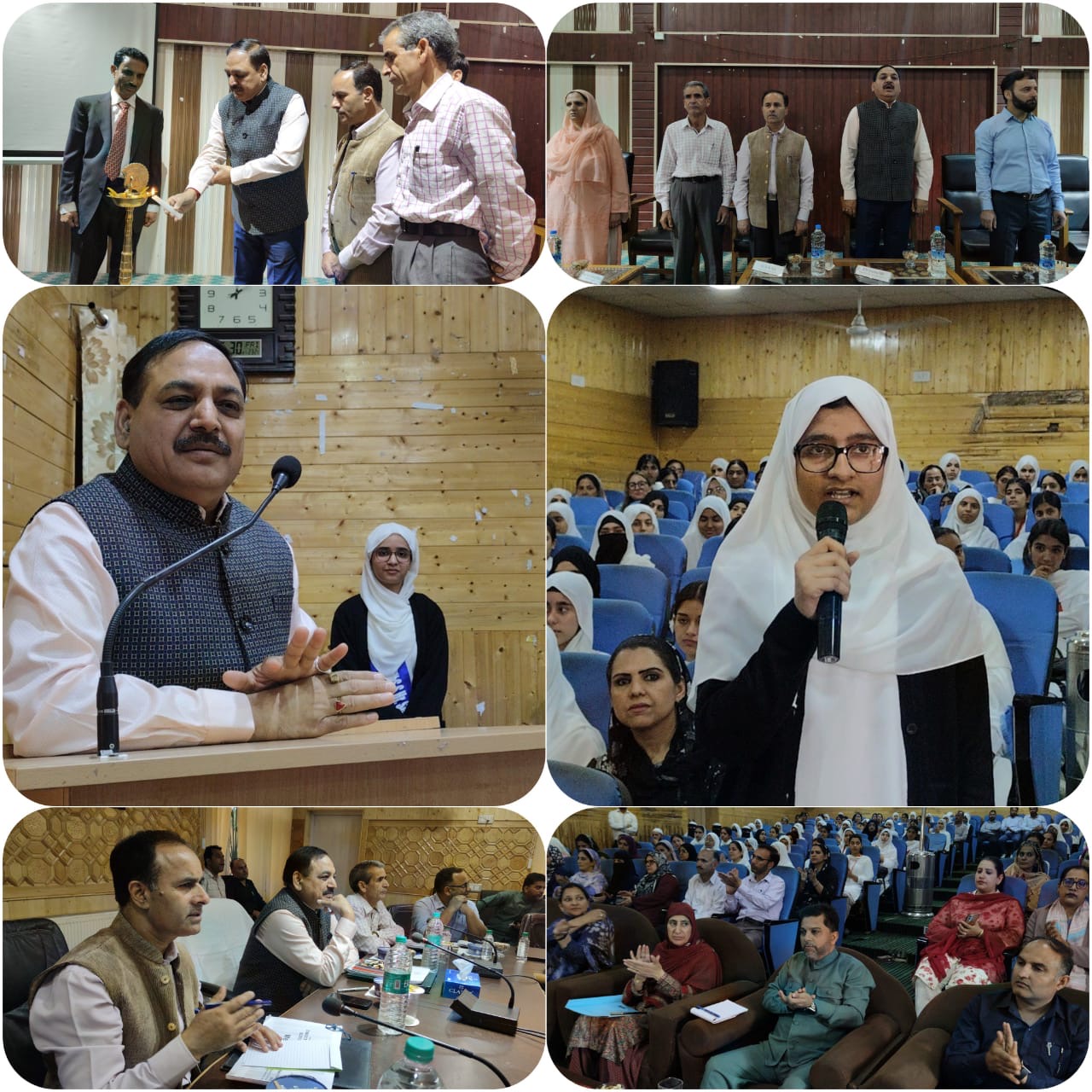 Secretary School Education,RN Sharma  visits Srinagar Schools