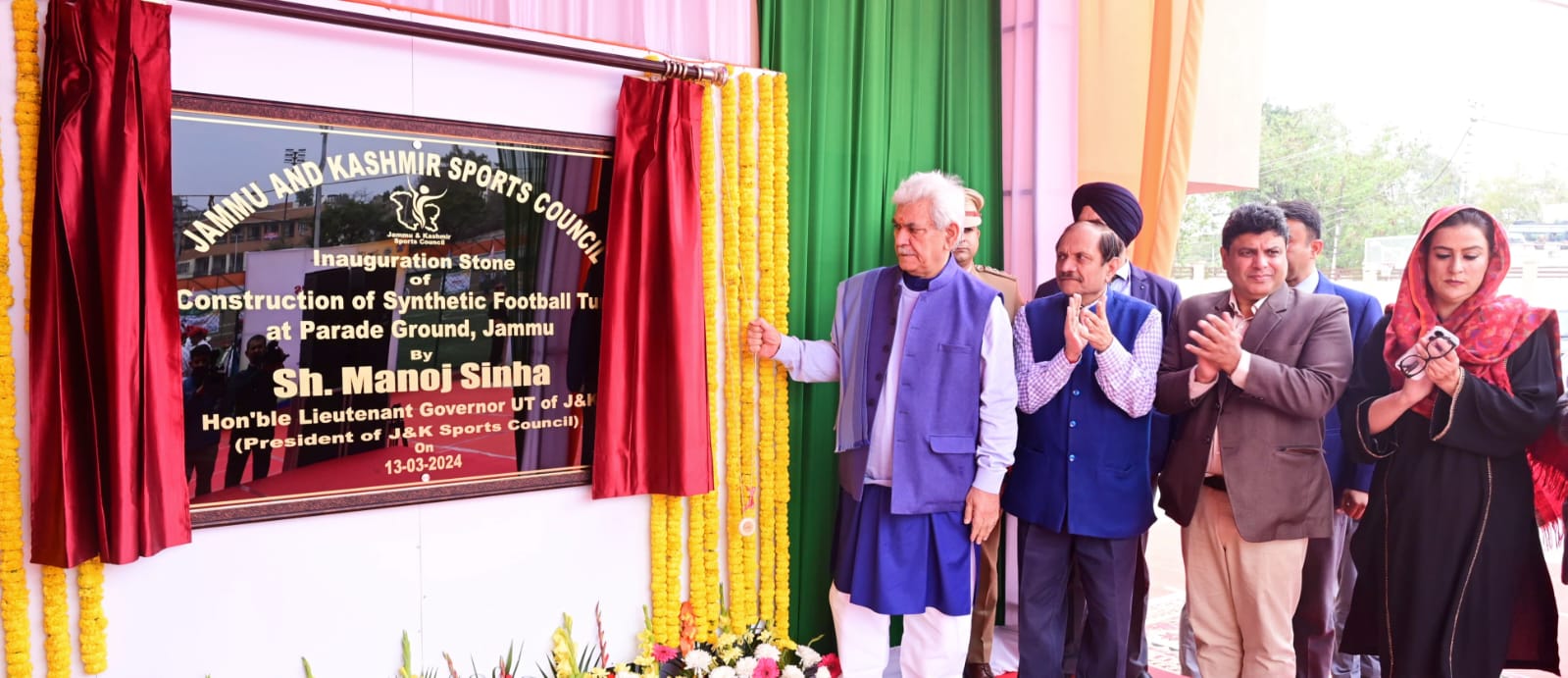 LG J&K inaugurates State-of-the-Art Synthetic Football Turf at Parade Ground in Jammu