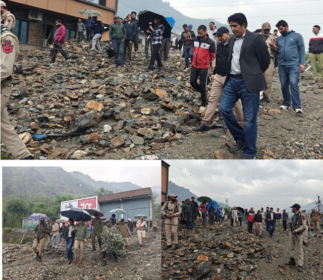 DC Ramban leads Rescue & Relief operations after devastating Rains, Flash Floods 