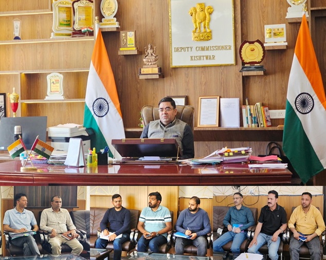 DC Kishtwar stresses importance of effective inter-departmental coordination to ensure timely execution of development initiatives