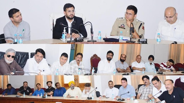 DC Rajouri, SSP chair meeting with Civil Society members to promote communal harmony, development 