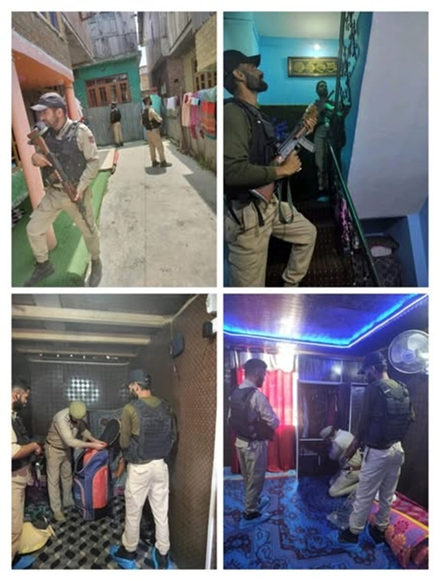 Srinagar Police intensifies Crackdown against Terrorist Associates 
