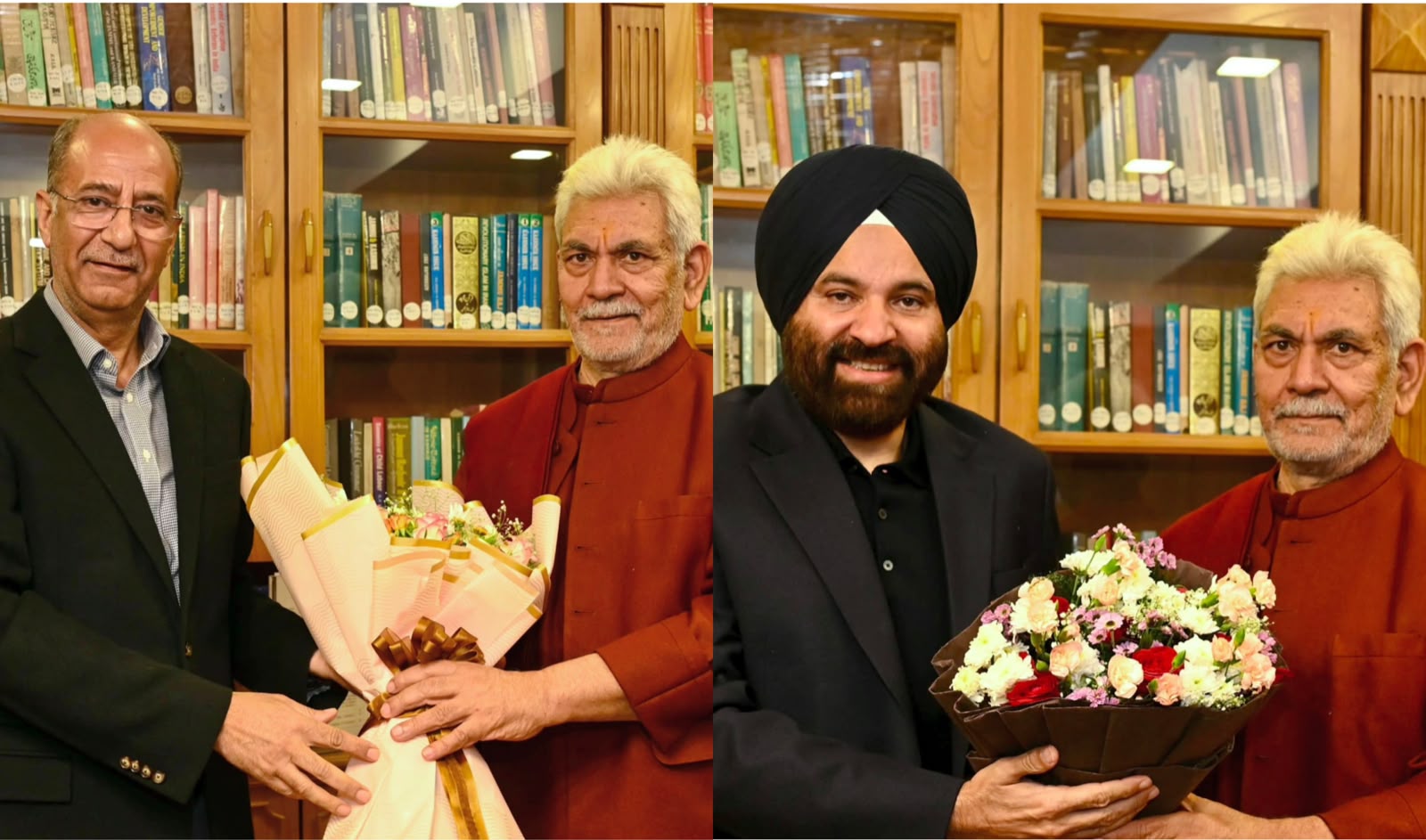 Cabinet Expansion : NC MP Shammi Oberoi , Advisor to CM Nasir Wani meet LG Manoj Sinha