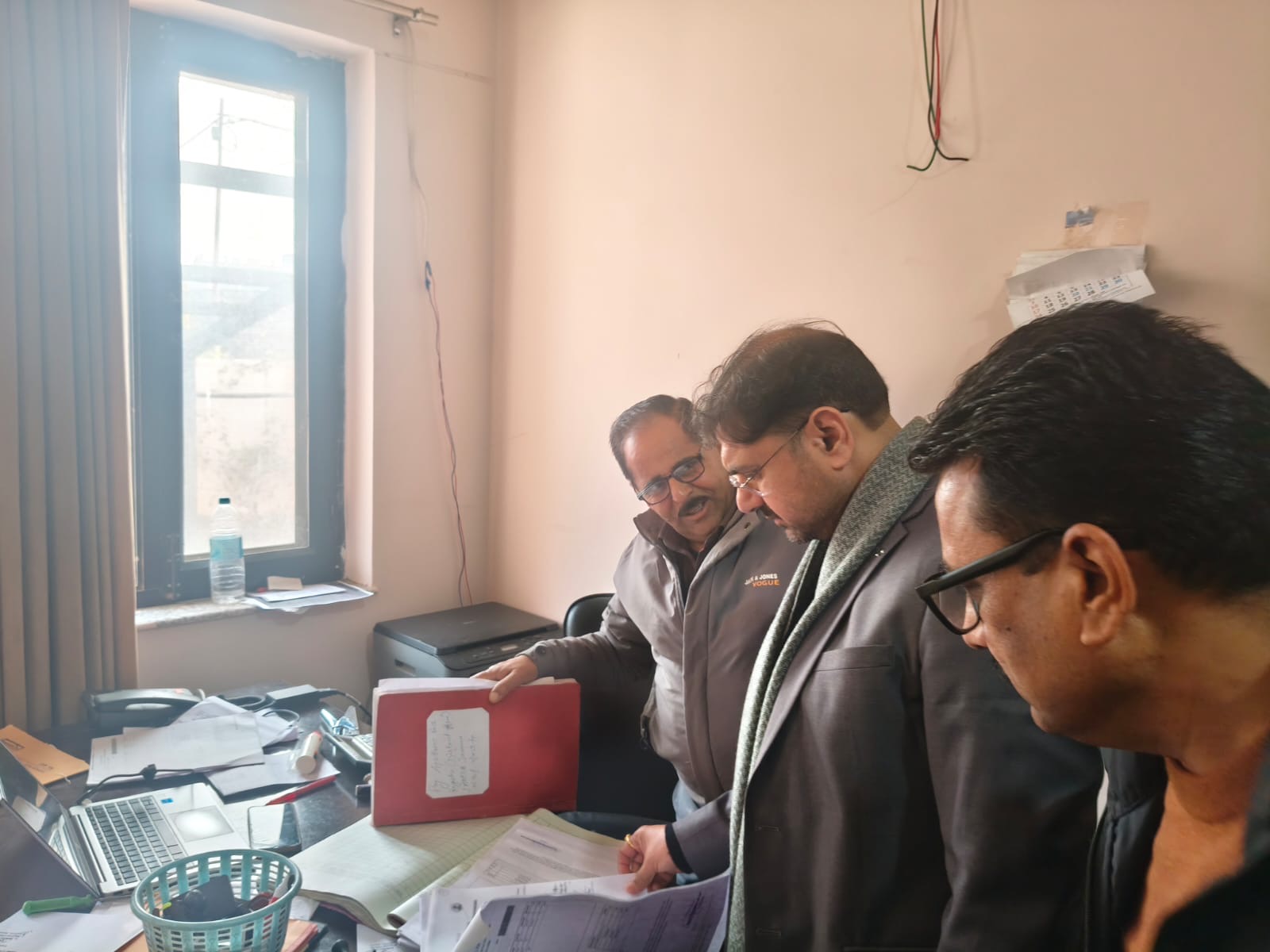 Minister Satish Sharma conducts surprise inspection of Transport, Science & Technology offices
