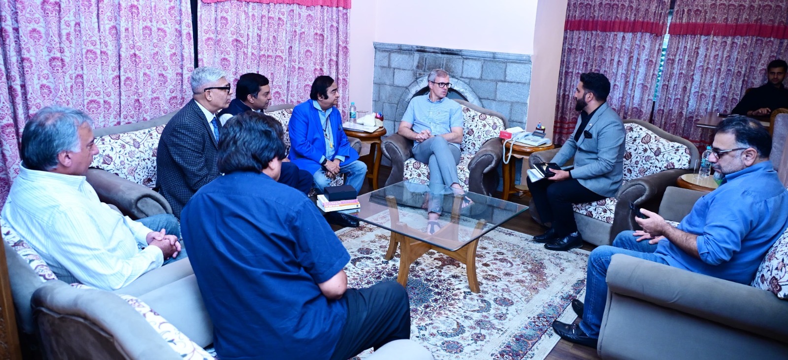 Chief Minister Omar Abdullah meets various delegations at Raabita Office