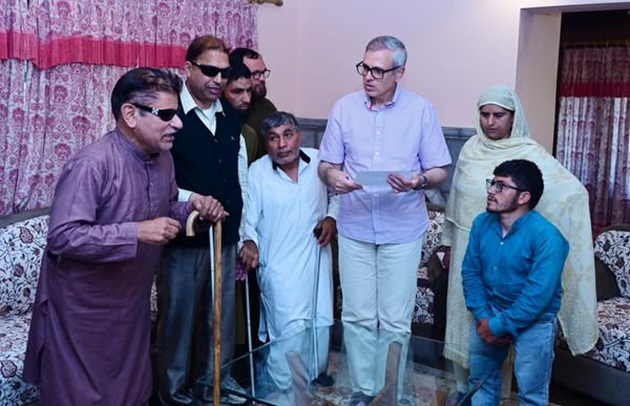 CM Omar Abdullah meets a delegation of specially abled persons