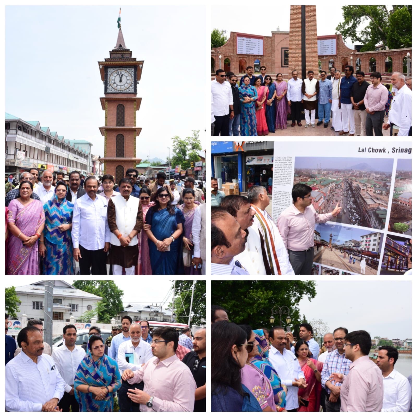 Parliamentary panel inspects riverfront, Lal Chowk smart city Projects in Srinagar