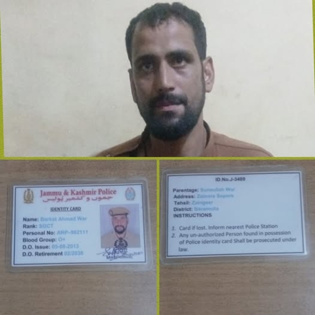 Police arrests  person impersonating Police Official  in J&K 
