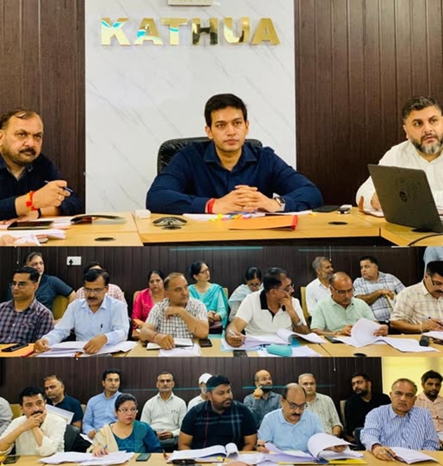 DC Kathua reviews progress of School Infrastructure Works