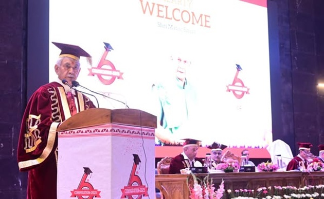 LG Manoj Sinha congratulates SKUAST for creating a competent and competitive human resource