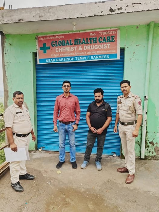Medical Shop Sealed for Illegal Sale of Schedule H1 Drugs 