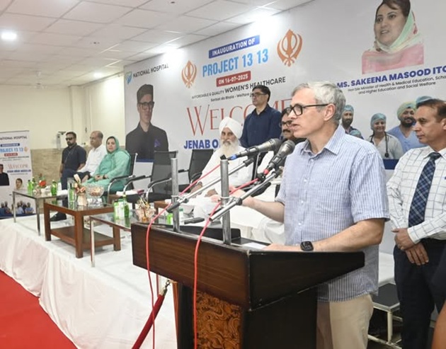  CM Omar Abdullah inaugurates Project 13 13 at National Hospital, Jammu