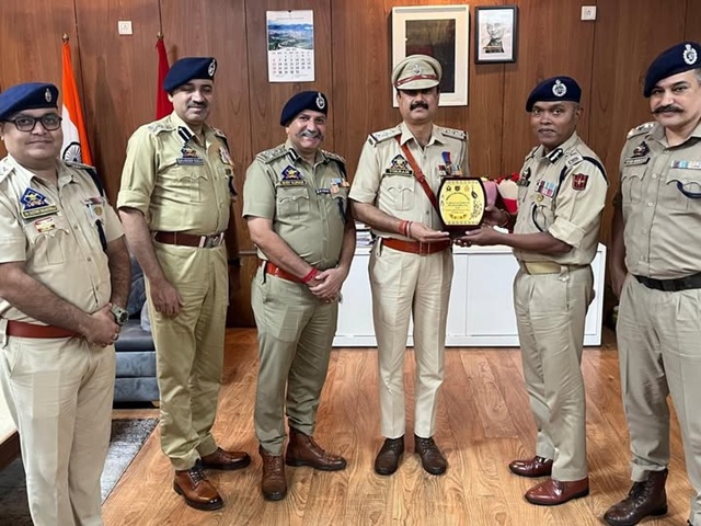 Inspector Vikram Sharma decorated with Union Home Minister's Medal for Excellence in Investigation