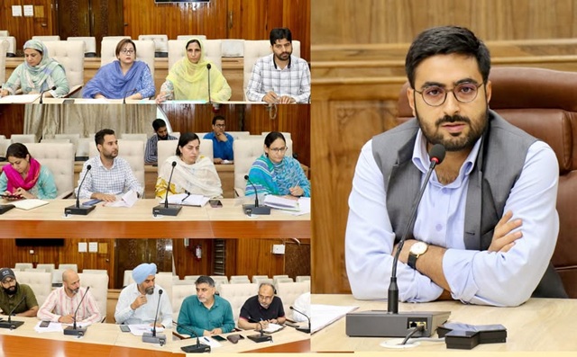 DC Srinagar reviews progress of enrolments under major financial inclusion schemes
