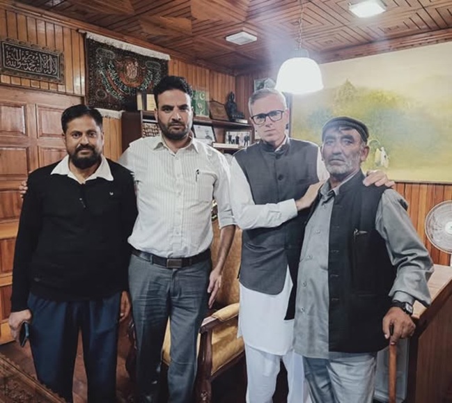 CM Omar Abdullah meets father & family members of Mehraj Malik, MLA: Assures help