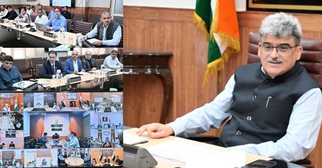 CS Atal Dulloo chairs a high-level meeting with DCs & senior officers to assess progress of financial inclusion & social security schemes 