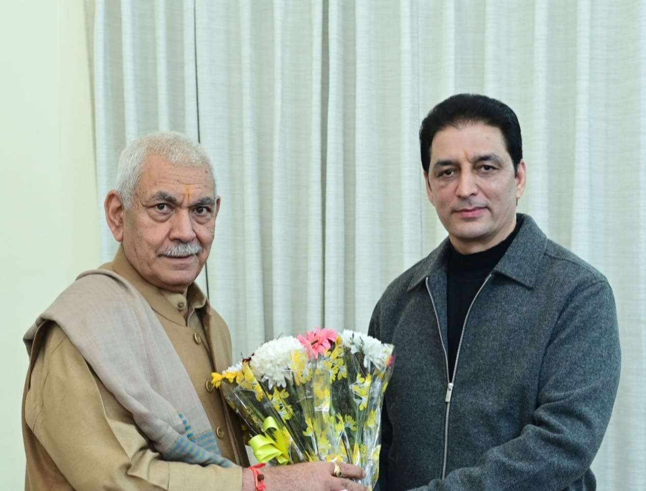 MLA Doda West Shakti Parihar meets LG J&K