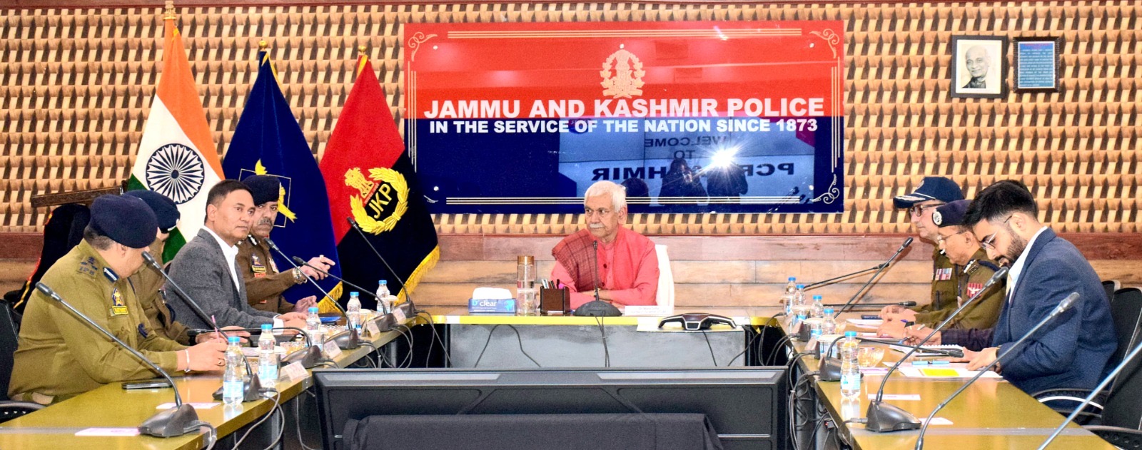 'LG J&K Manoj Sinha chairs high level meeting at PCR Kashmir '